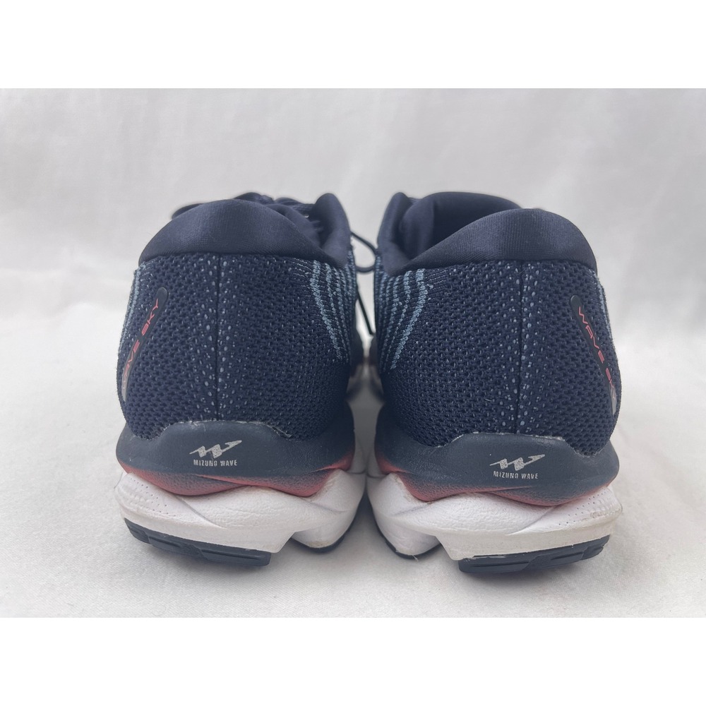 Mizuno Wave Sky WAVEKNIT 3 Women 10 Blue Excellent Running Shoes J1GD195709 - Picture 9 of 12